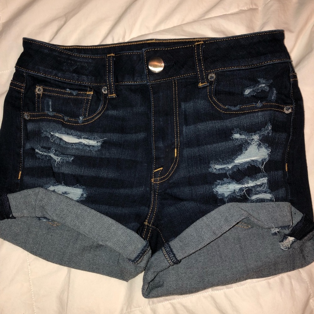 American Eagle ripped jean shorts